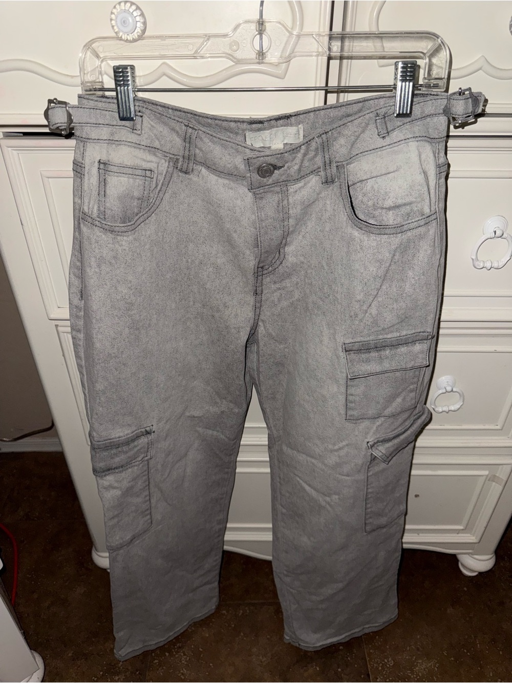 Gray Women’s Cargo Pants - Classic Utility Style